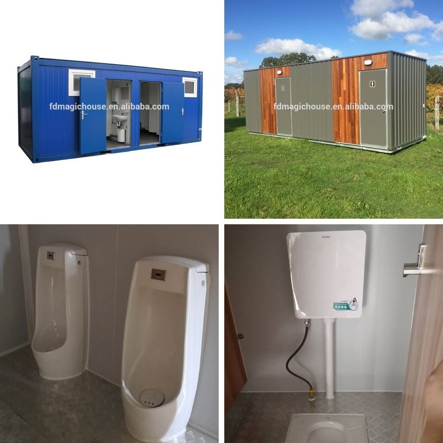 portable toilet and shower container portable toilet and shower container