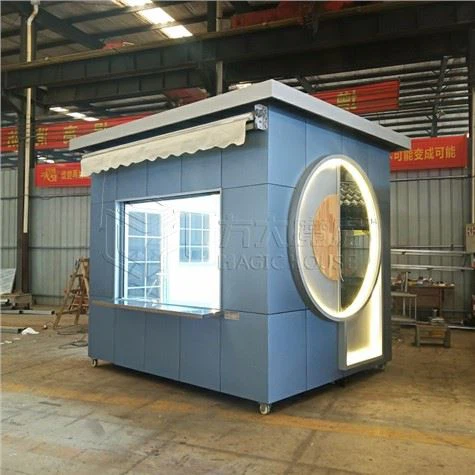 عکس کے ساتھ ایلومینیم کمپوزٹ پینل کنٹینر کیوسک